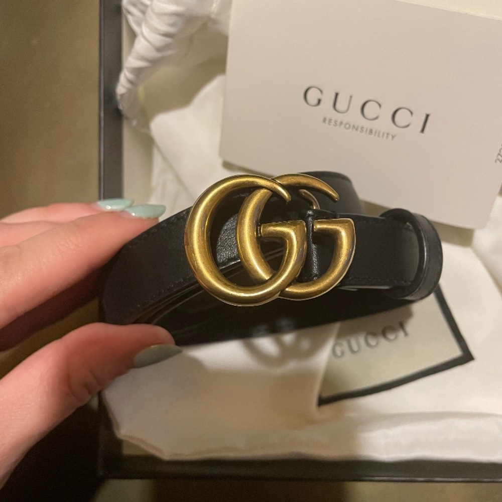 Gucci Belt Black Double G